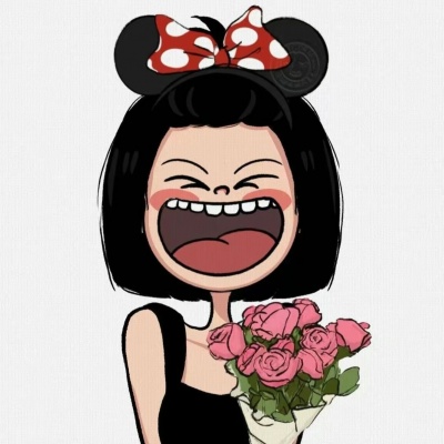 一男一女搞笑卡通情侣头像