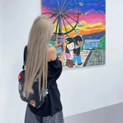 高审美一男一女单人ins情头