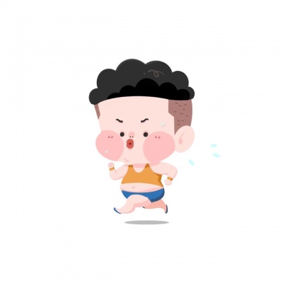 白底卡通情侣头像一男一女可爱风