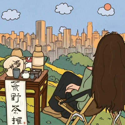 超甜手绘情侣头像一男一女