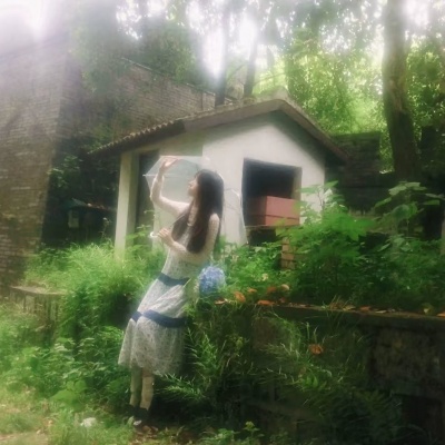 绿色氛围感森系唯美气质女生头像