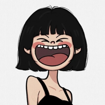 一男一女可爱手绘卡通搞笑情头