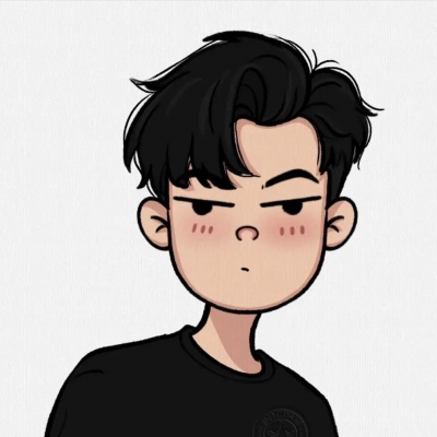 一男一女可爱手绘卡通搞笑情头