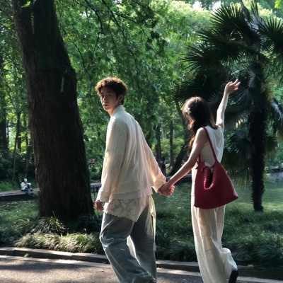 ins风双人小众风景情头