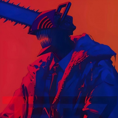 超酷电锯人头像
