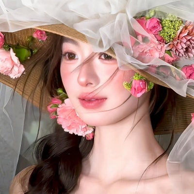 温柔治愈唯美花卉女生头像