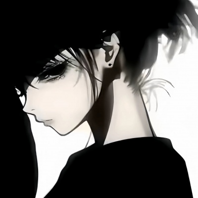 小众动漫情头黑白