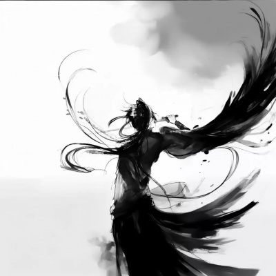 2026热门黑白男生动漫头像