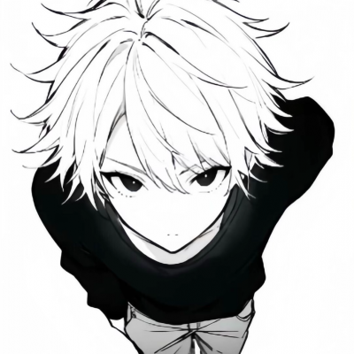 2026热门黑白男生动漫头像