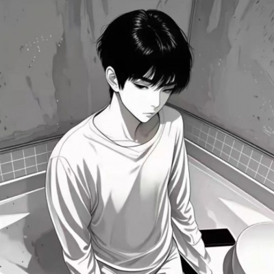 黑白动漫情头ins高级质感