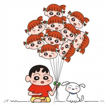 手绘卡通情侣头像