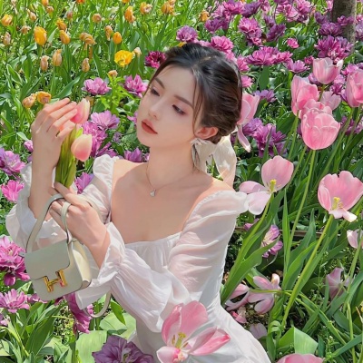 清新唯美治愈花卉女生头像
