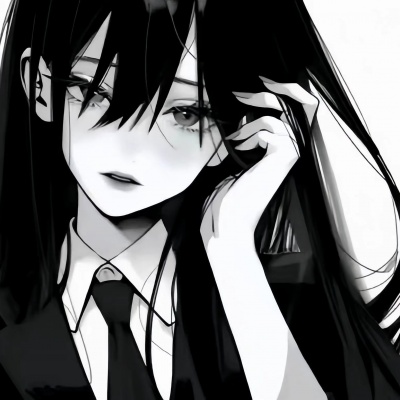 小众动漫情头黑白