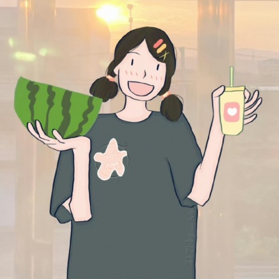 超甜手绘情侣头像一男一女