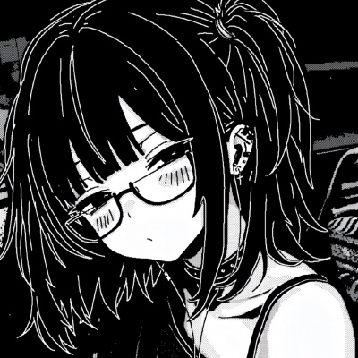 高质量黑白动漫女生头像