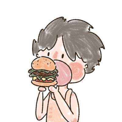 可爱手绘卡通情侣头像一男一女