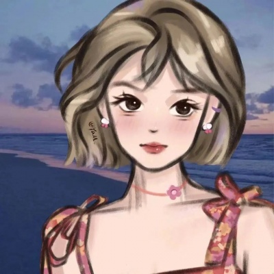 软萌可爱卡通手绘头像女