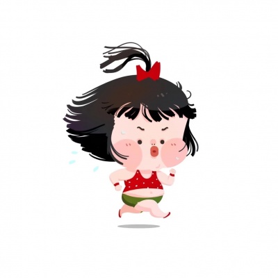 白底卡通情侣头像一男一女可爱风