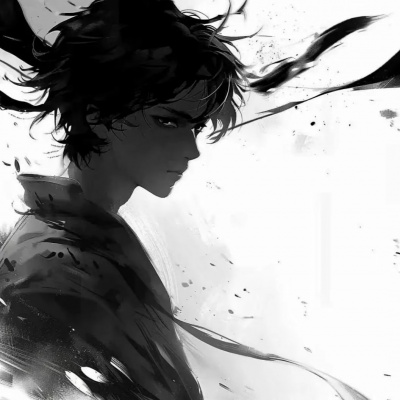 动漫头像男生冷酷霸气黑暗系帅气