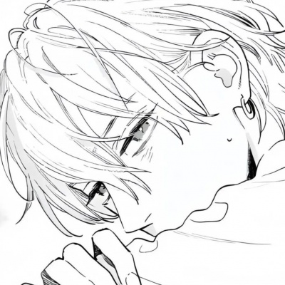 高级黑白动漫男头