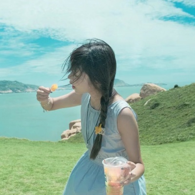 绿色氛围感森系唯美气质女生头像