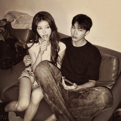 ins风小众个性双人情头