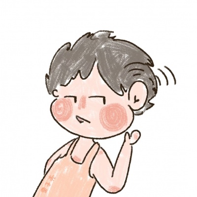 可爱手绘卡通情侣头像一男一女