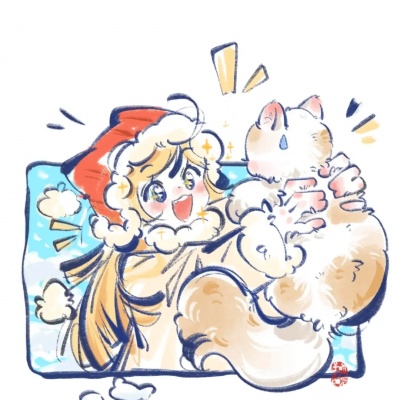 软萌可爱卡通手绘头像女