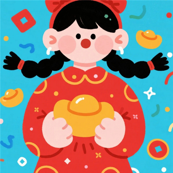 2026年新年过年红色喜庆头像图片