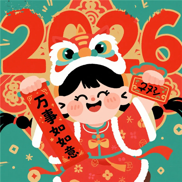 2026年新年过年红色喜庆头像图片