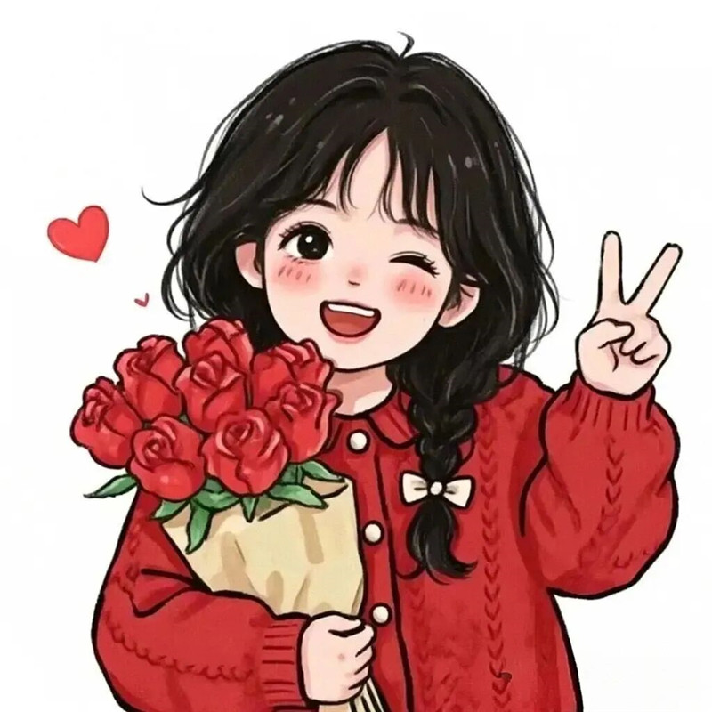 暴富和发财的情侣头像