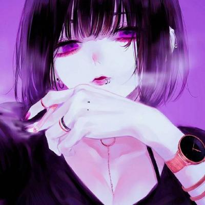 黑暗魅力冷酷动漫头像女