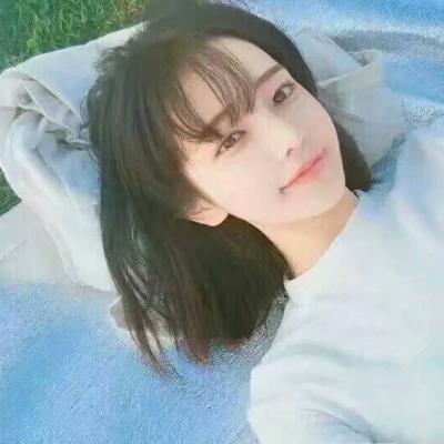 女生清新干净蓝色系头像