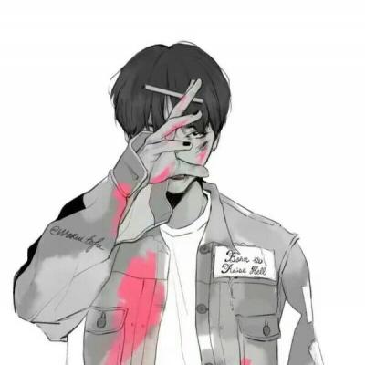 酷到没朋友的超炫动漫风男生微信头像