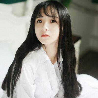白色系高清好看的干净清纯女生头像