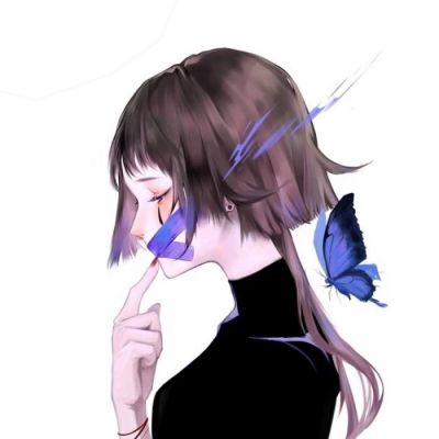 冷酷与帅气并存的女生微信动漫头像