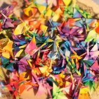 超全清新唯美千纸鹤头像图片