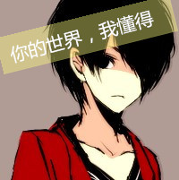 情侣带字一男一女两张卡通头像