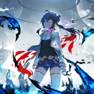 二次元炫酷头像少女