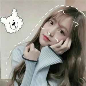 猫咪脸特效可爱女生头像图片
