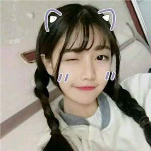 猫咪脸特效可爱女生头像图片