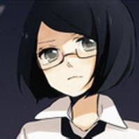 卡通漫画戴眼镜女生头像