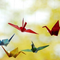 超全清新唯美千纸鹤头像图片