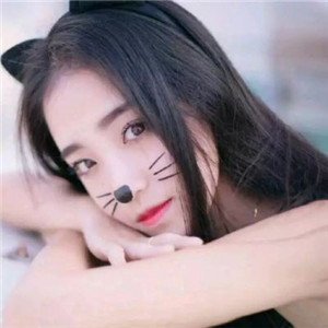 猫咪脸特效可爱女生头像图片