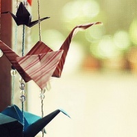 超全清新唯美千纸鹤头像图片