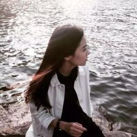 长发女生小清新头像