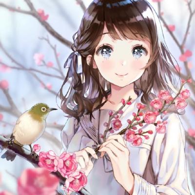 甜美可爱的动漫风格清新女生头像