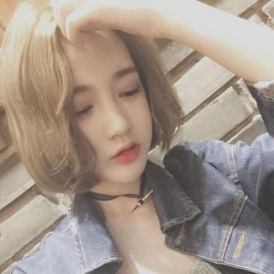 清新漂亮短发气质微信头像女