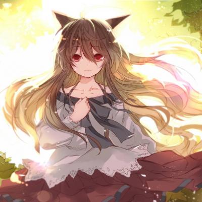 二次元炫酷头像少女