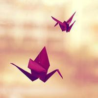 超全清新唯美千纸鹤头像图片